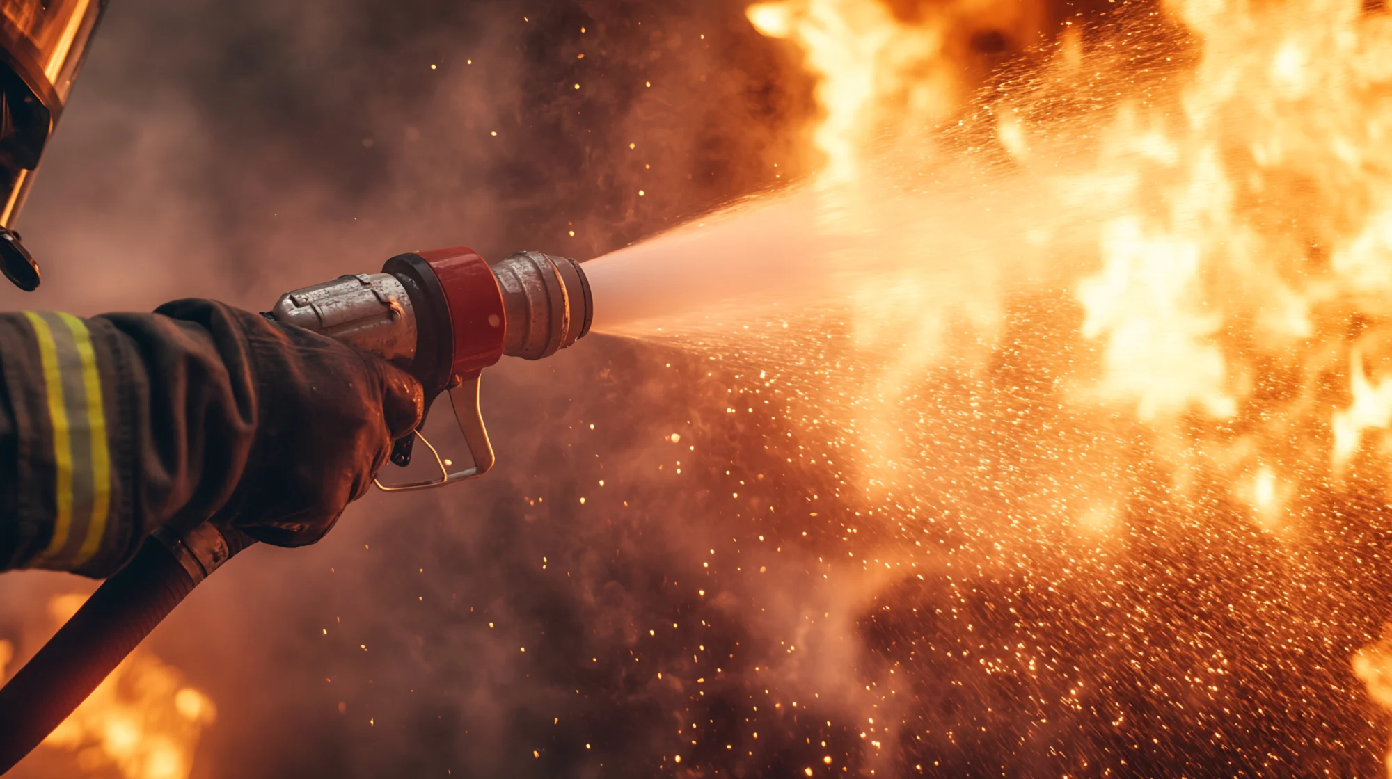 Firefighter in Action